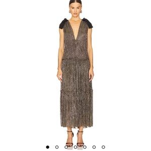 Sabina Musayev- Ray Dress: Gold